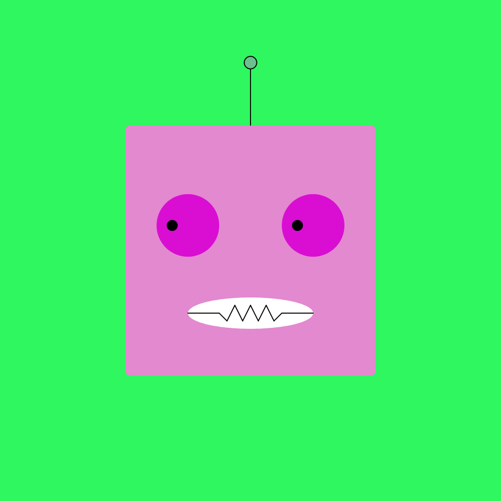 Robo Face #5 static token preview