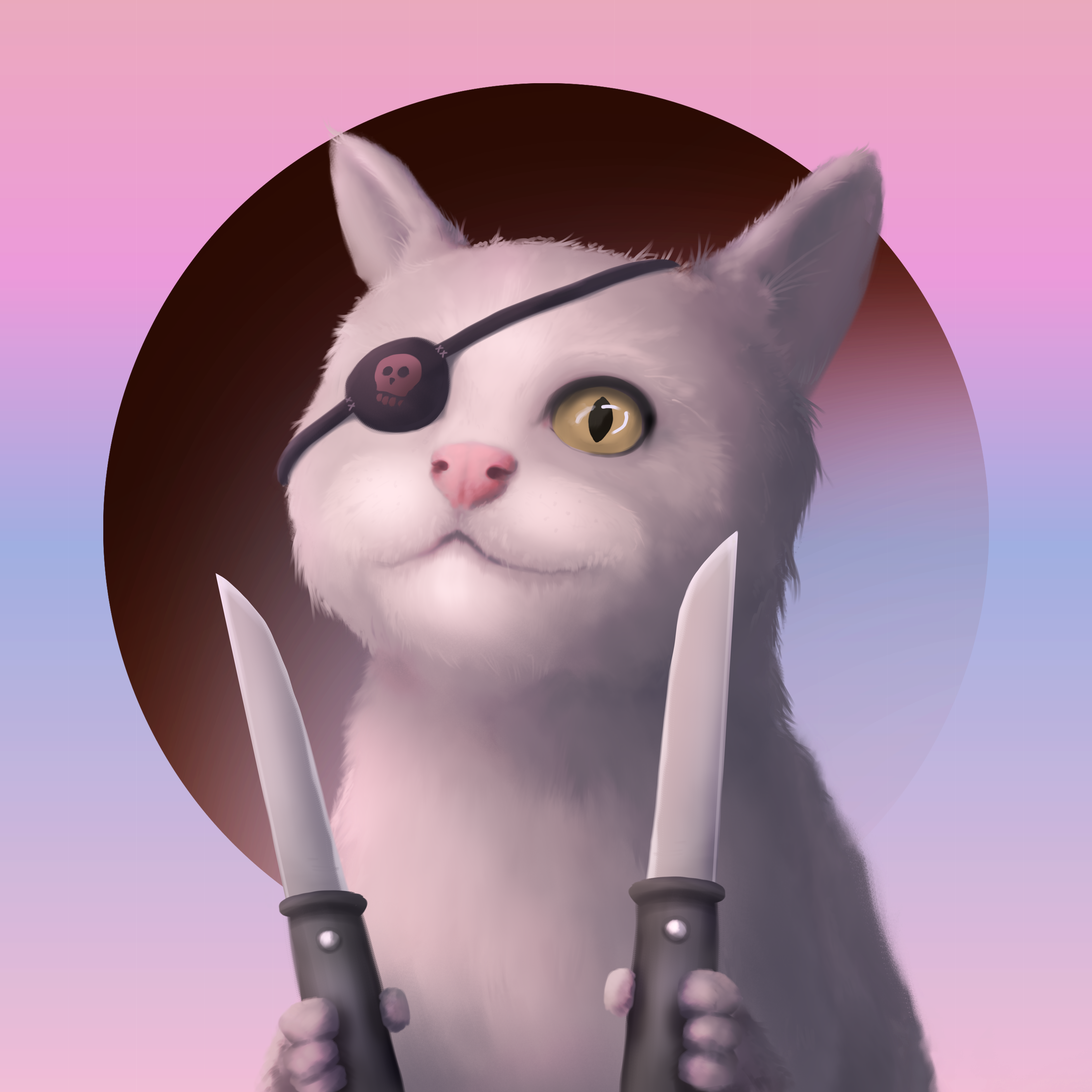 Crazy cat #16 static token preview