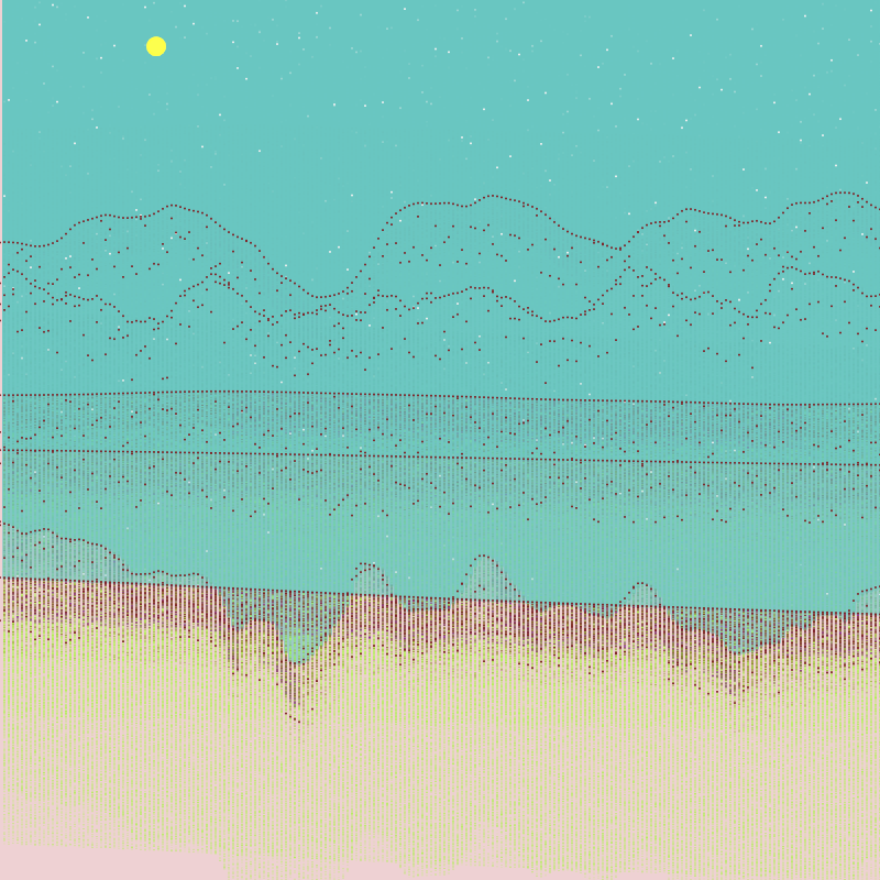 Glitched Mountains GT #151 static token preview
