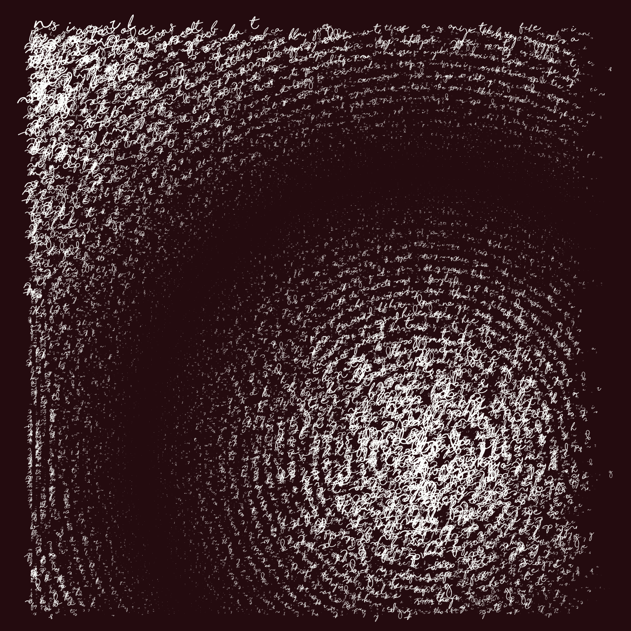 Asemic Writing 1o1 #12 static token preview