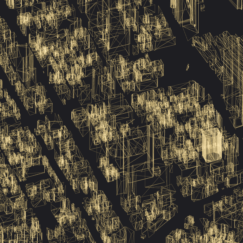 Wireframe City: Tokyo Shibuya #14 static token preview