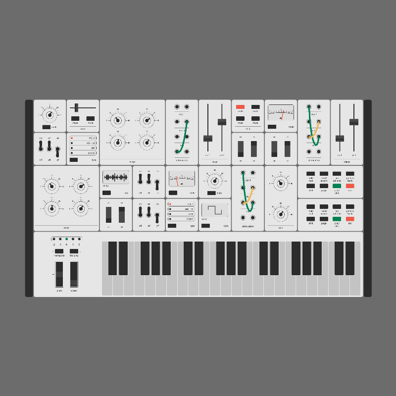 Modular synthesizer #17 static token preview