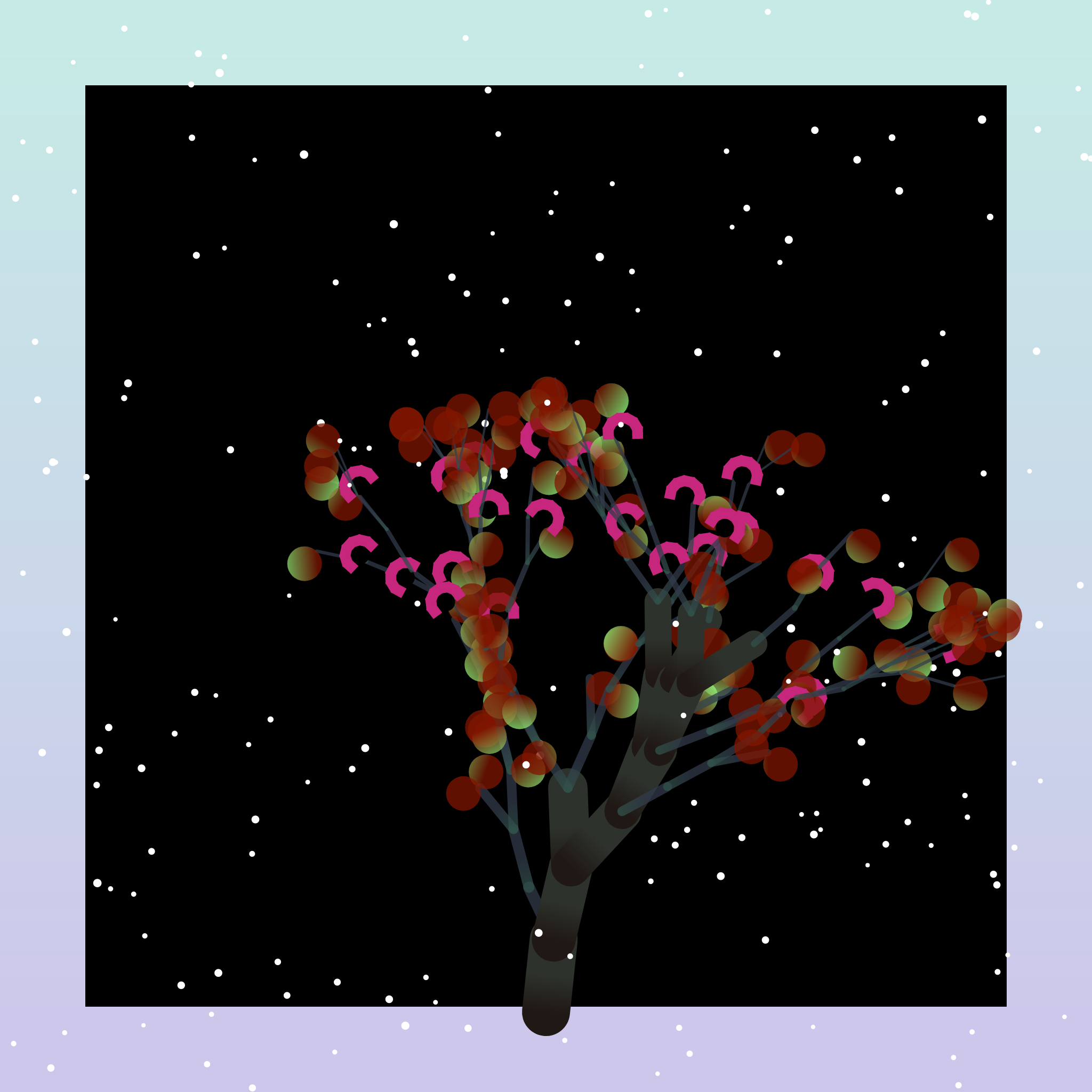 Some generative winter trees #8 static token preview