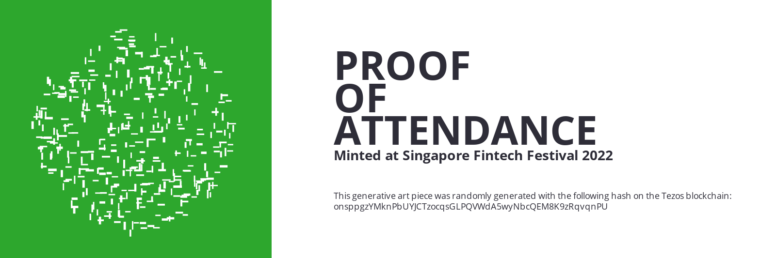SFF2022 Proof of Attendance Token #1985 static token preview