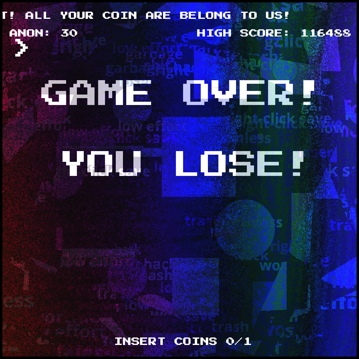 GAME OVER! #16 static token preview
