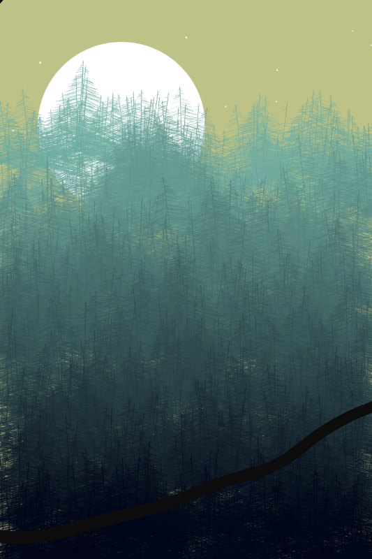 Midnight in the Woods #3 static token preview