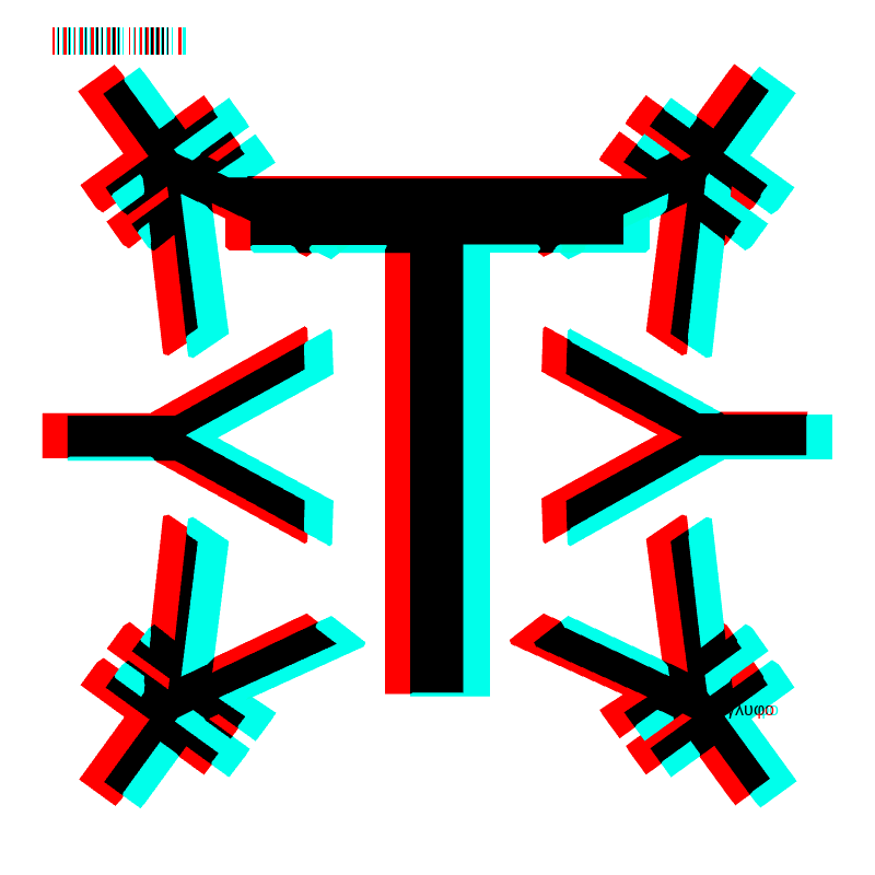 anaglyph - CRYPTO EMBLEM _2 : TWO-FACE #2 static token preview
