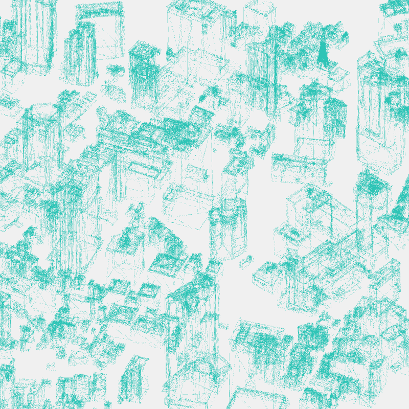 Algorithmic Drawing: Minato City Tokyo #20 static token preview