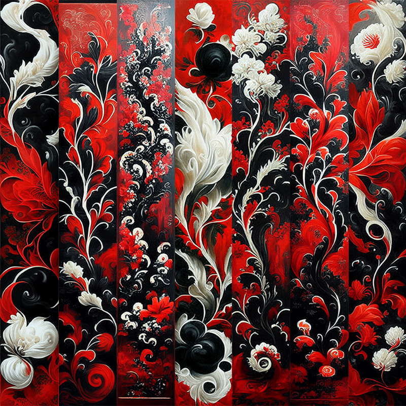 AI Chinese Flowers #2 static token preview