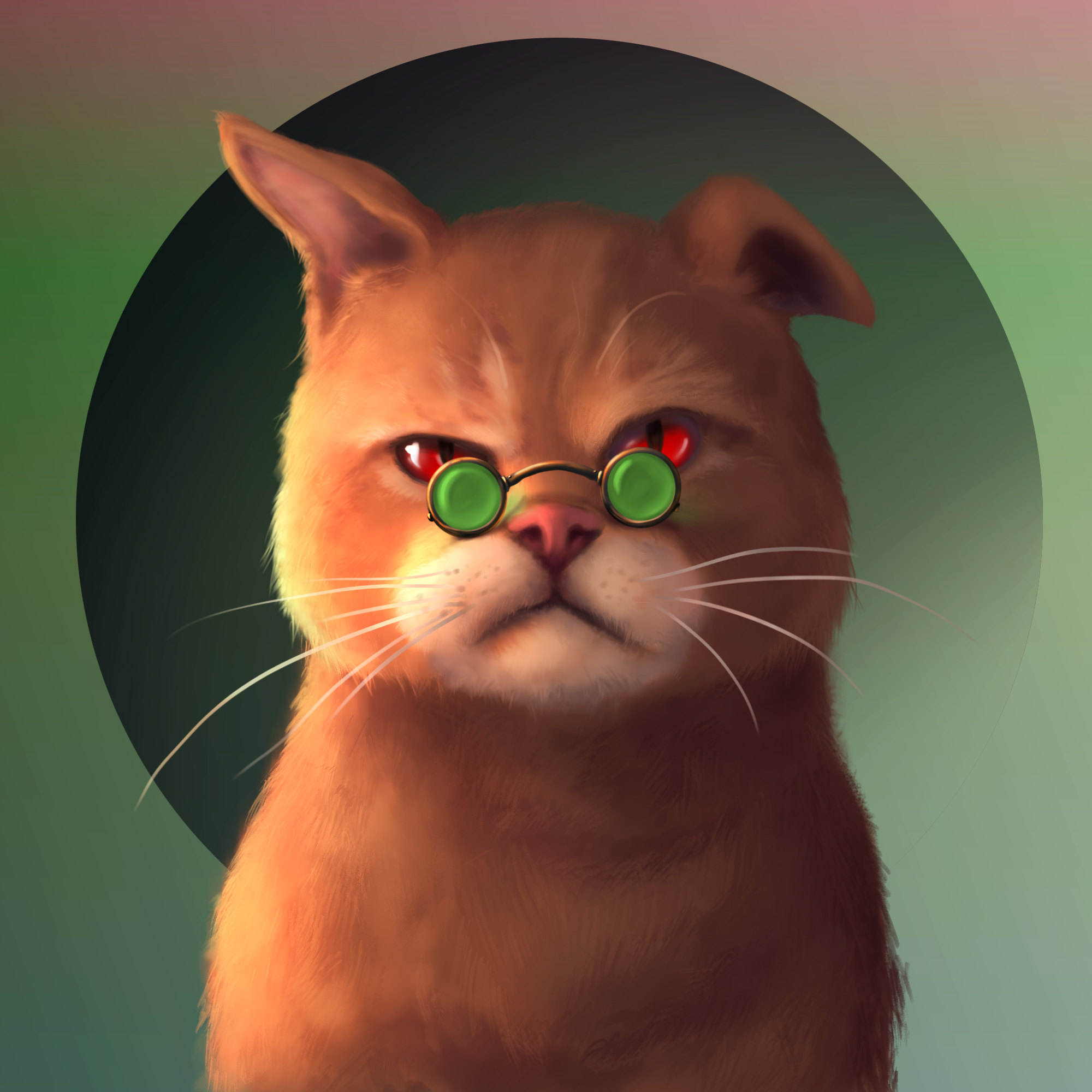 Gangsta Cat #33 static token preview