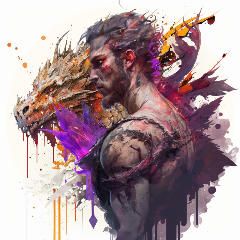Dragon Bloke #3 static token preview