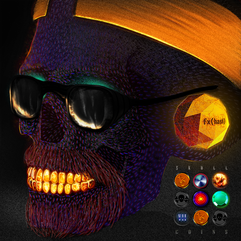Scratch Skulls #8 static token preview