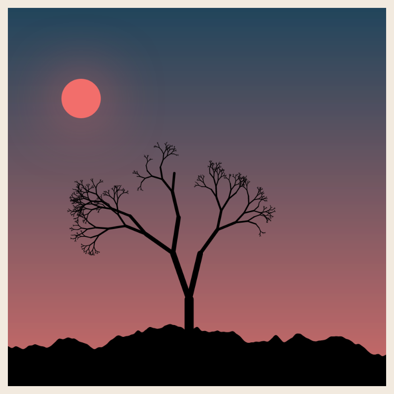 Sunset on cliff #3 static token preview