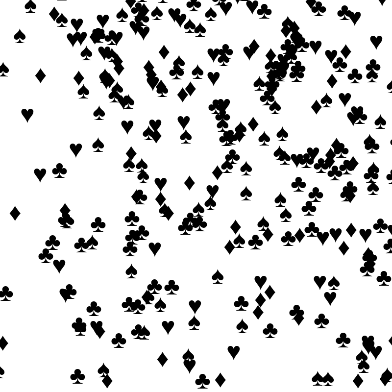 SPADES HEARTS DIAMONDS CLUBS #3 static token preview
