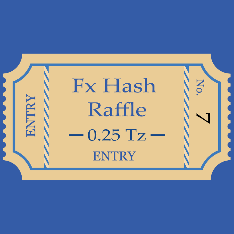 Tezos Raffle Ticket #5 static token preview