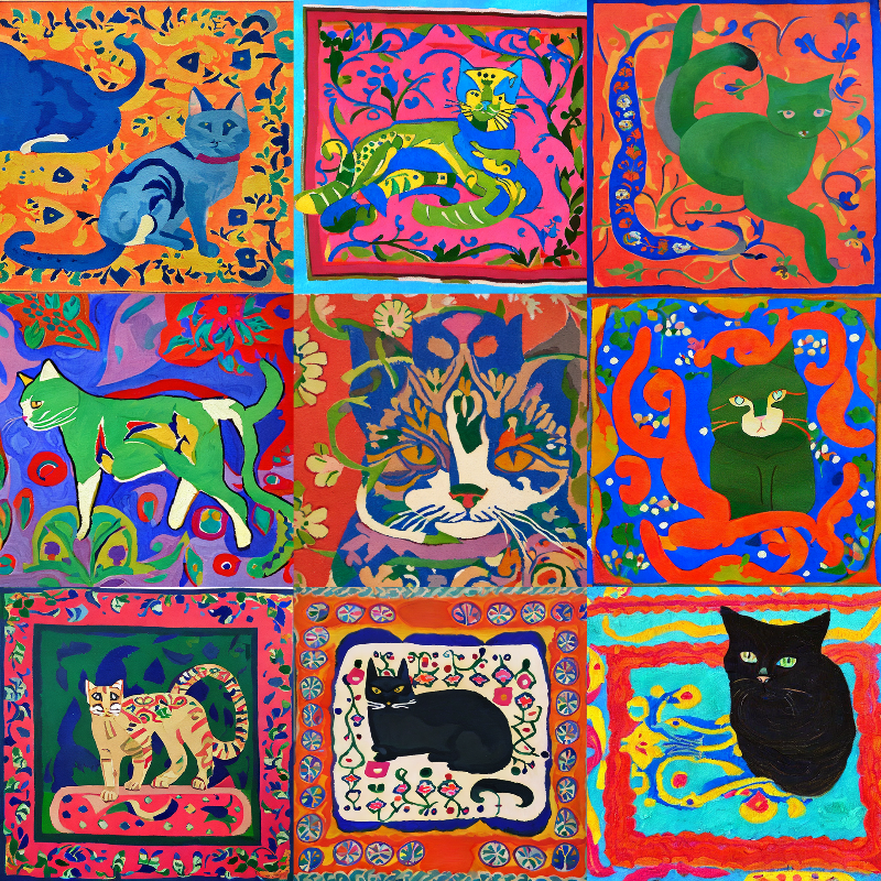 99 Patchworks of 9 Lives #18 static token preview