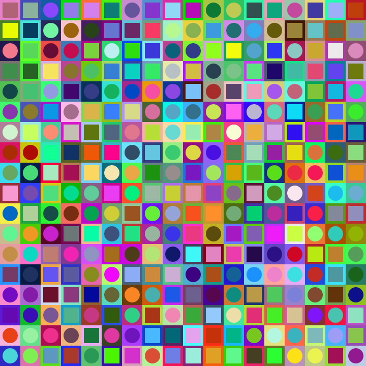 Square Dot Composition #25 static token preview
