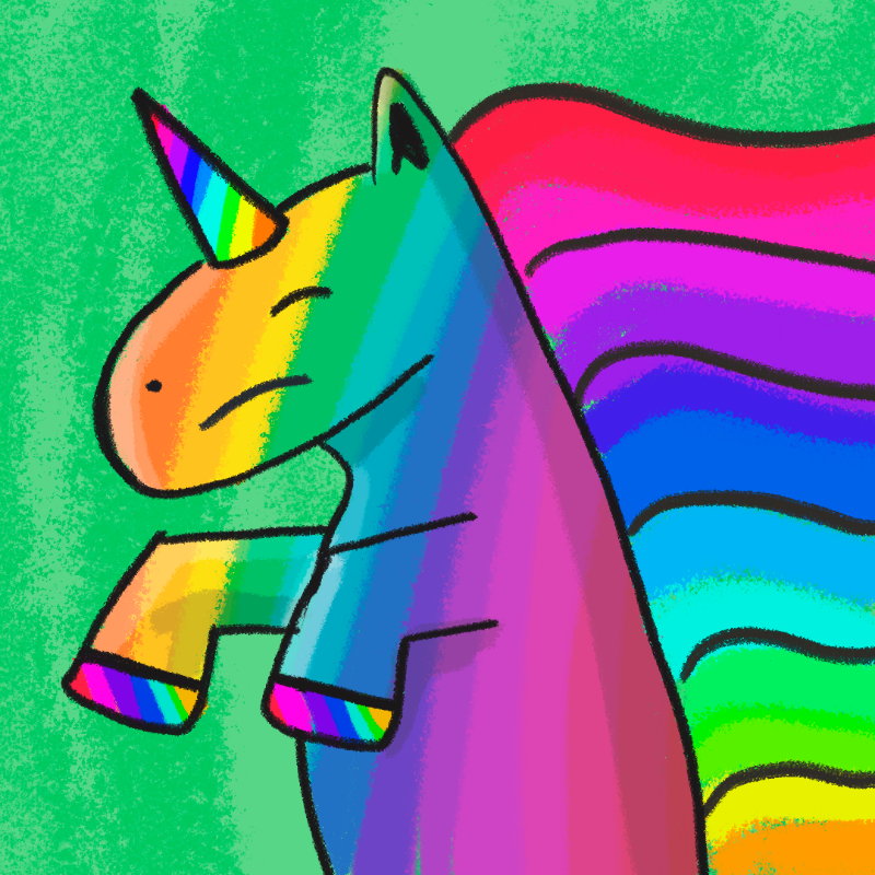 Peculiar unicornos #23 static token preview