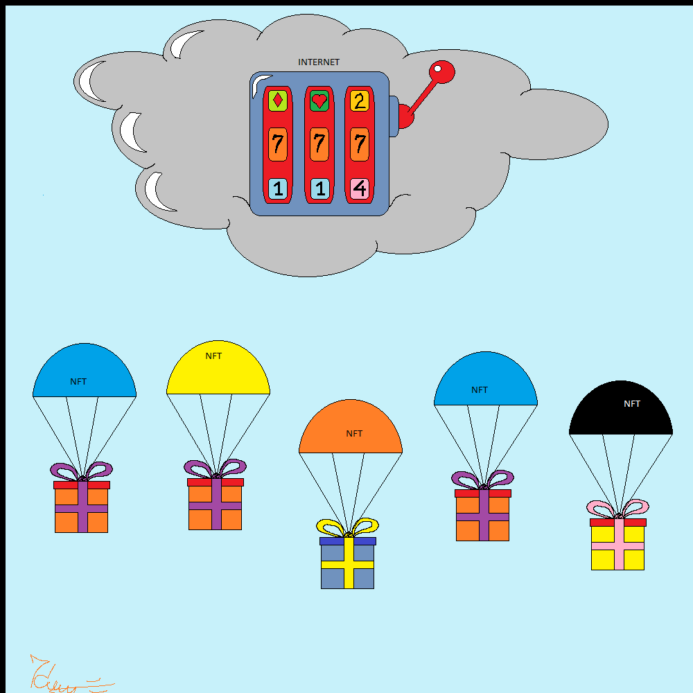 Rain of NFT airdrops #7 static token preview