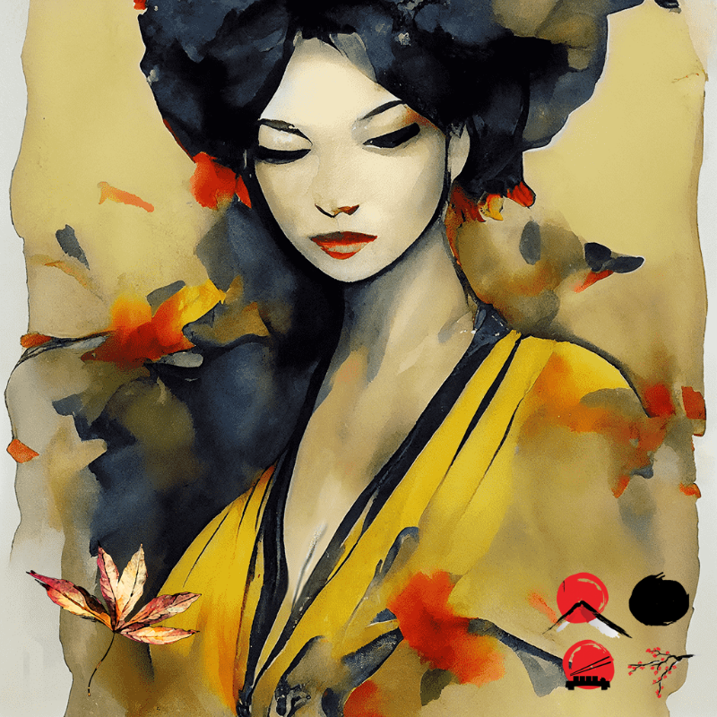 َAtumn Geisha #10 static token preview
