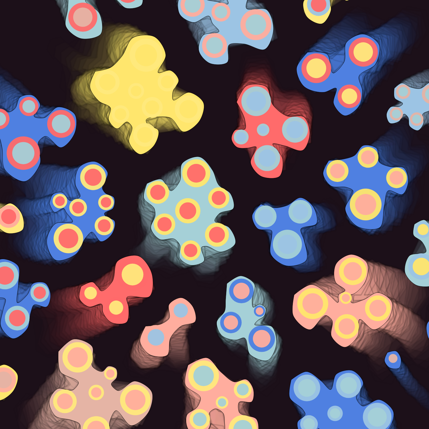 Geometric colorful shapes (Free edition) #6 static token preview