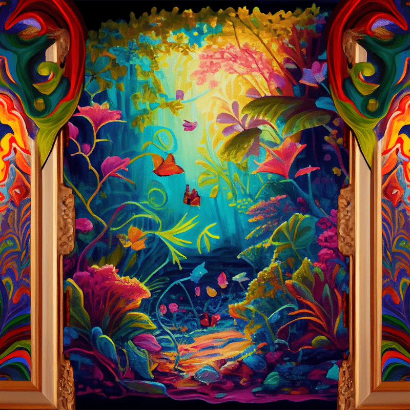 AI Psychedelic Garden #5 static token preview
