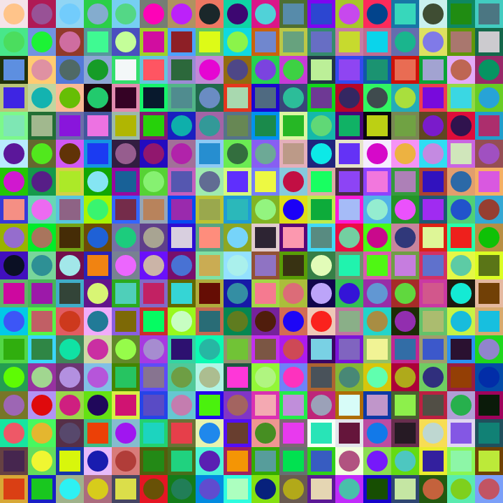 Square Dot Composition #16 static token preview