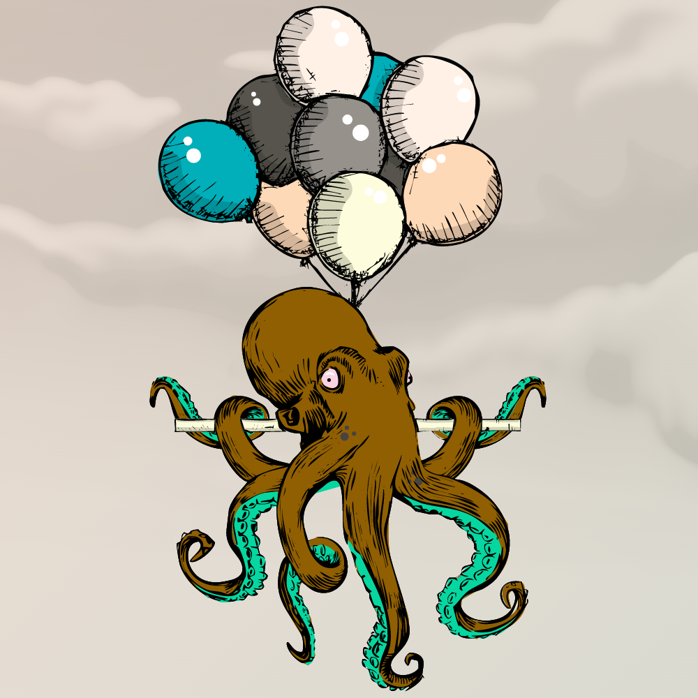 Flying Octupus #24 static token preview