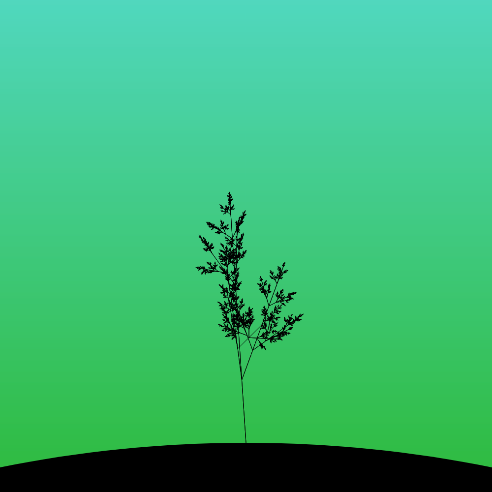 Fractal-Lsystem Tree #10 static token preview