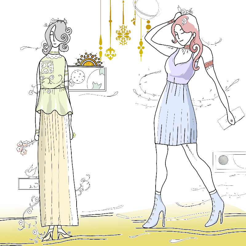 Tradition vs. Modernity among Female (II) #6 static token preview