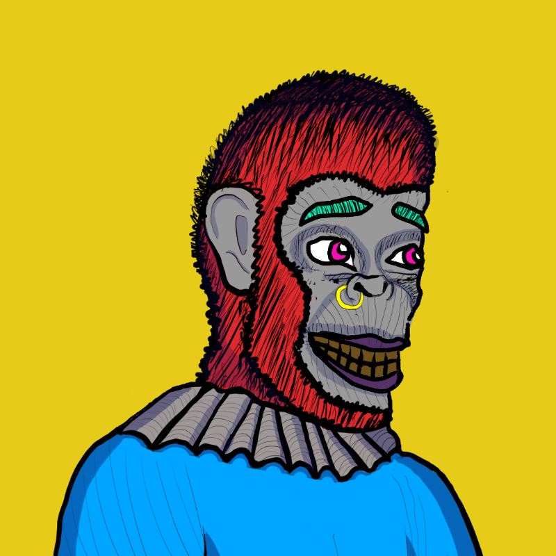 Clown Ape Club Tezos Ultra Superior-CACTUS #25 static token preview