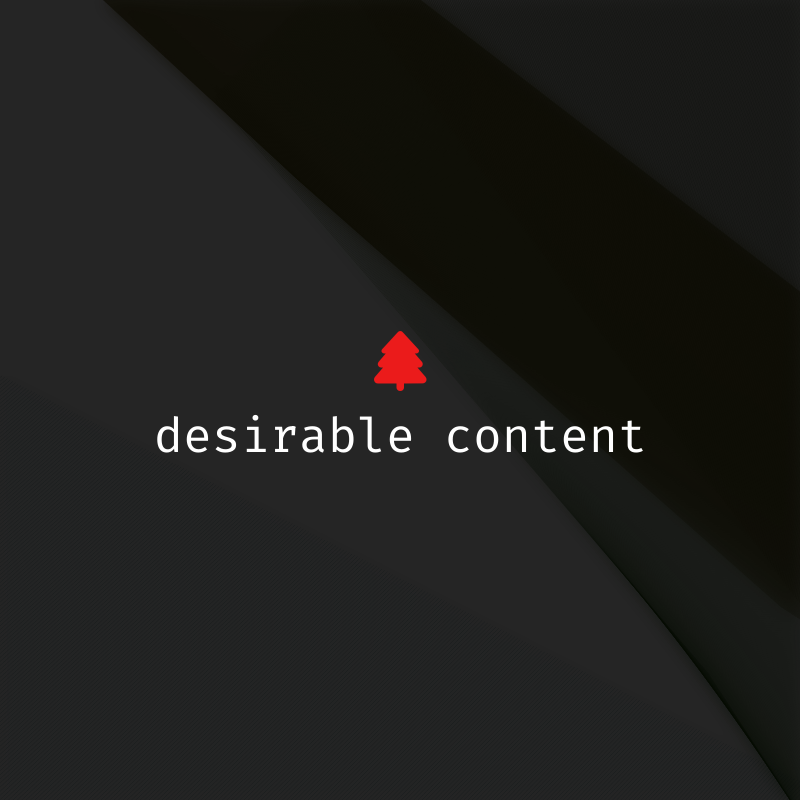 desirable content #1 static token preview