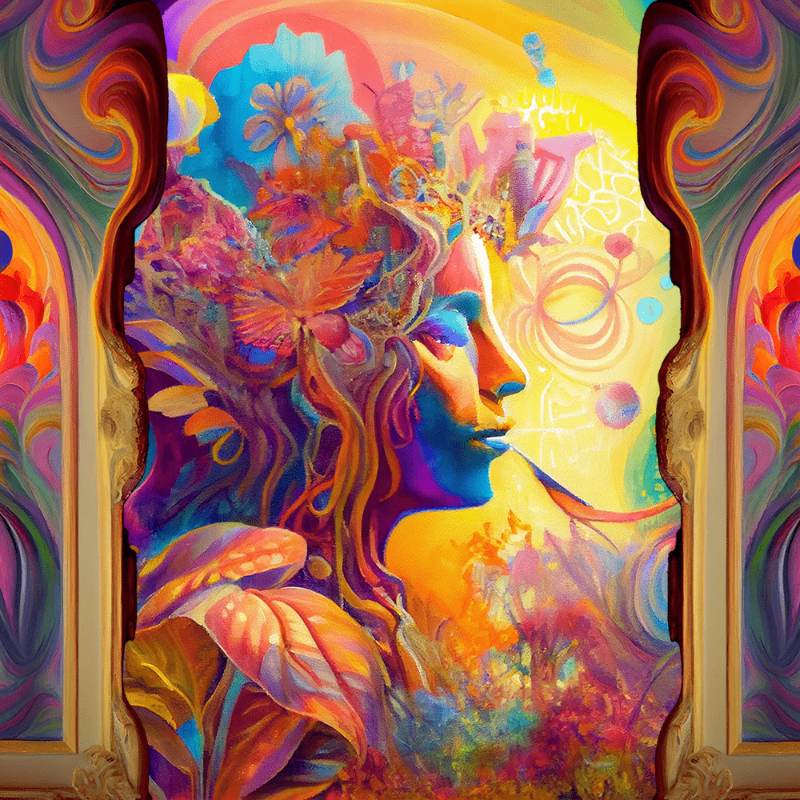 AI Psychedelic Garden #13 static token preview