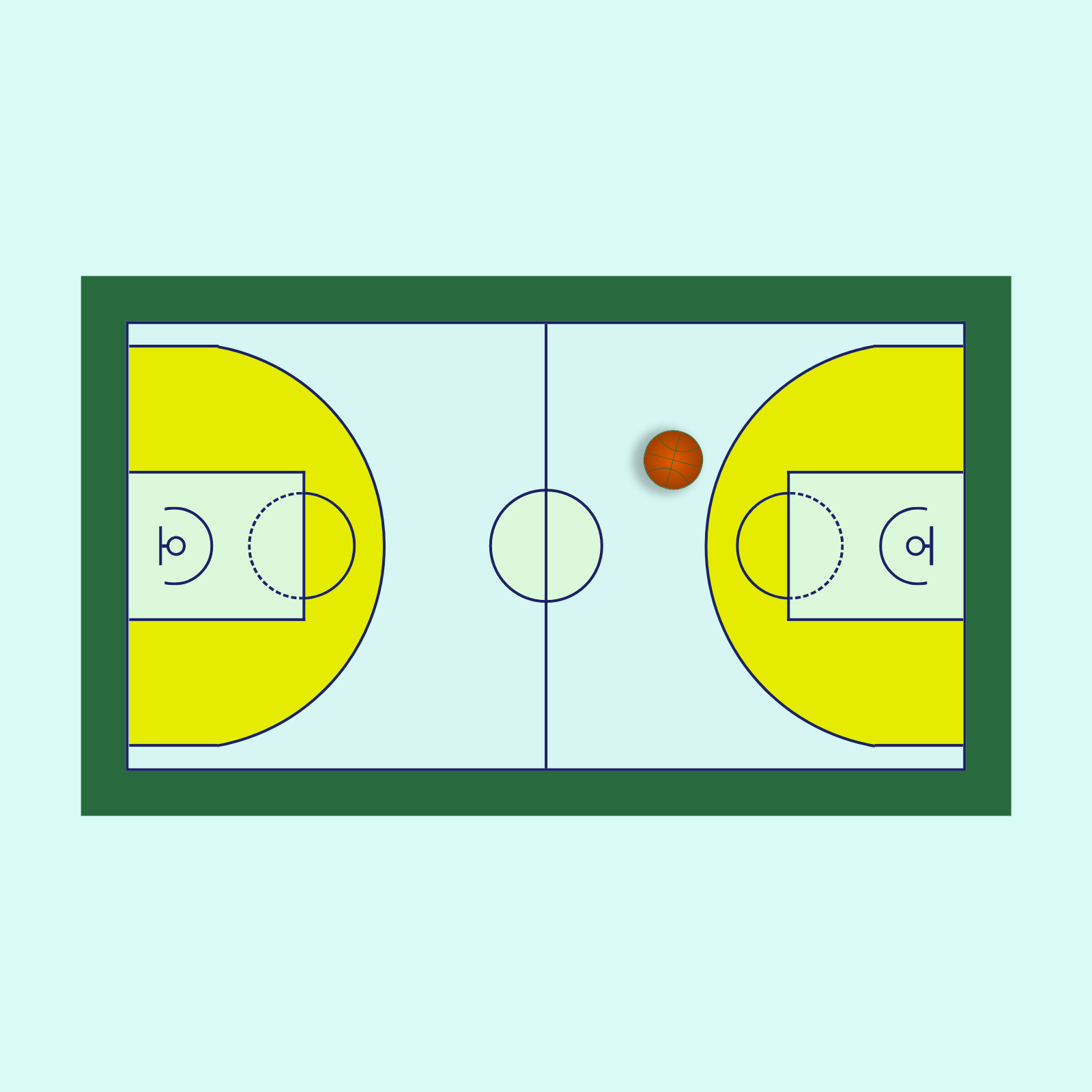 BasketBall Court Colorized. #7 static token preview