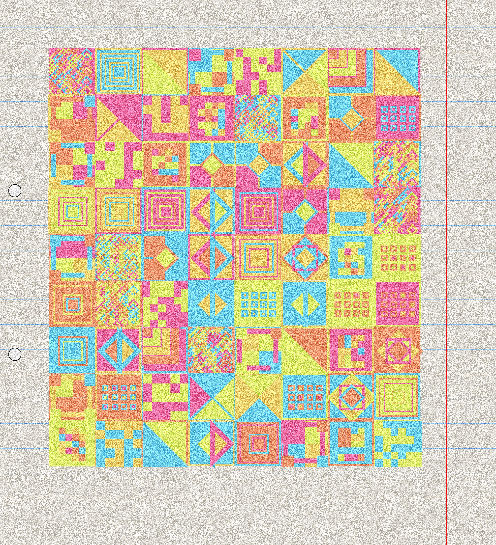 sketchbook page 8: annoying grid #18 static token preview