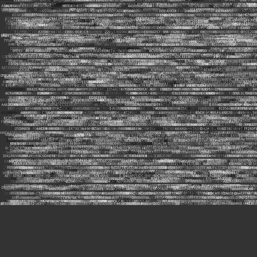Painting by Random Hexadecimal Numbers #10 static token preview