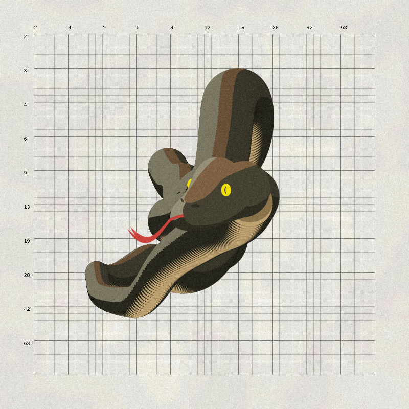 Nirdala snake #17 static token preview