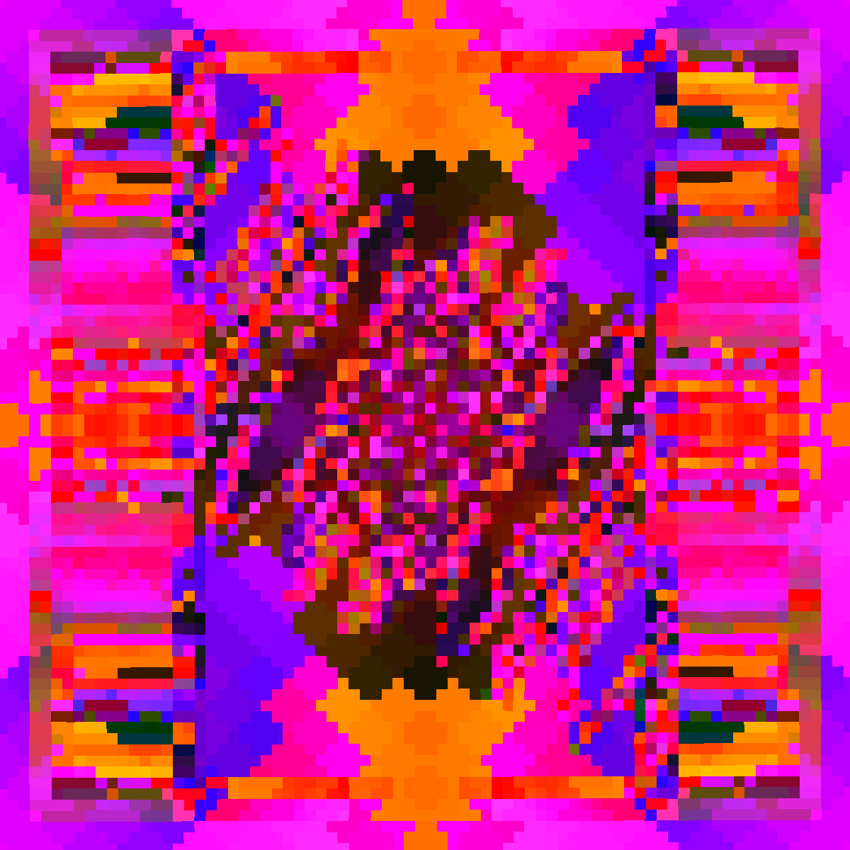 Psychedelic Dance of Pixels #3 static token preview