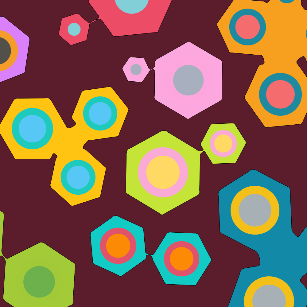 Colorful cartoon shapes(free edition) #17 static token preview