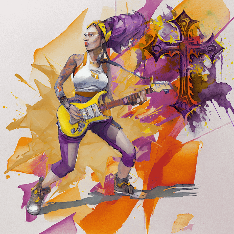 Hard Rock Girl 3 #1 static token preview