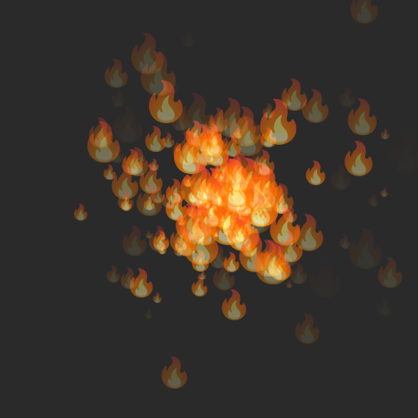 Emojies particle system #9 static token preview