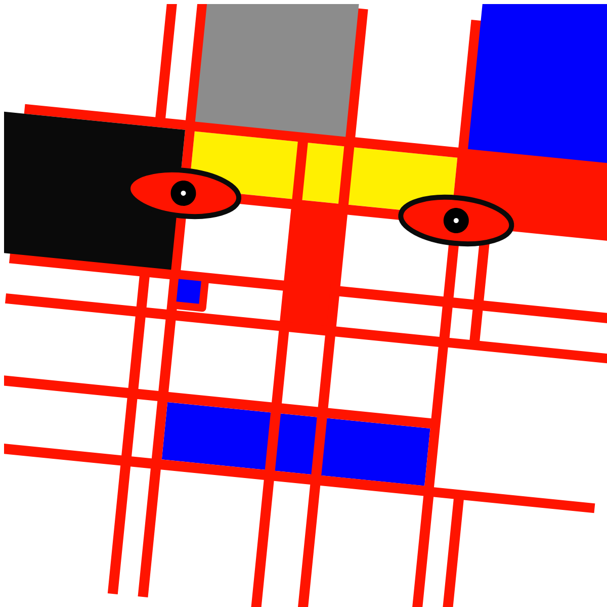 Mondrian Faces #4 static token preview