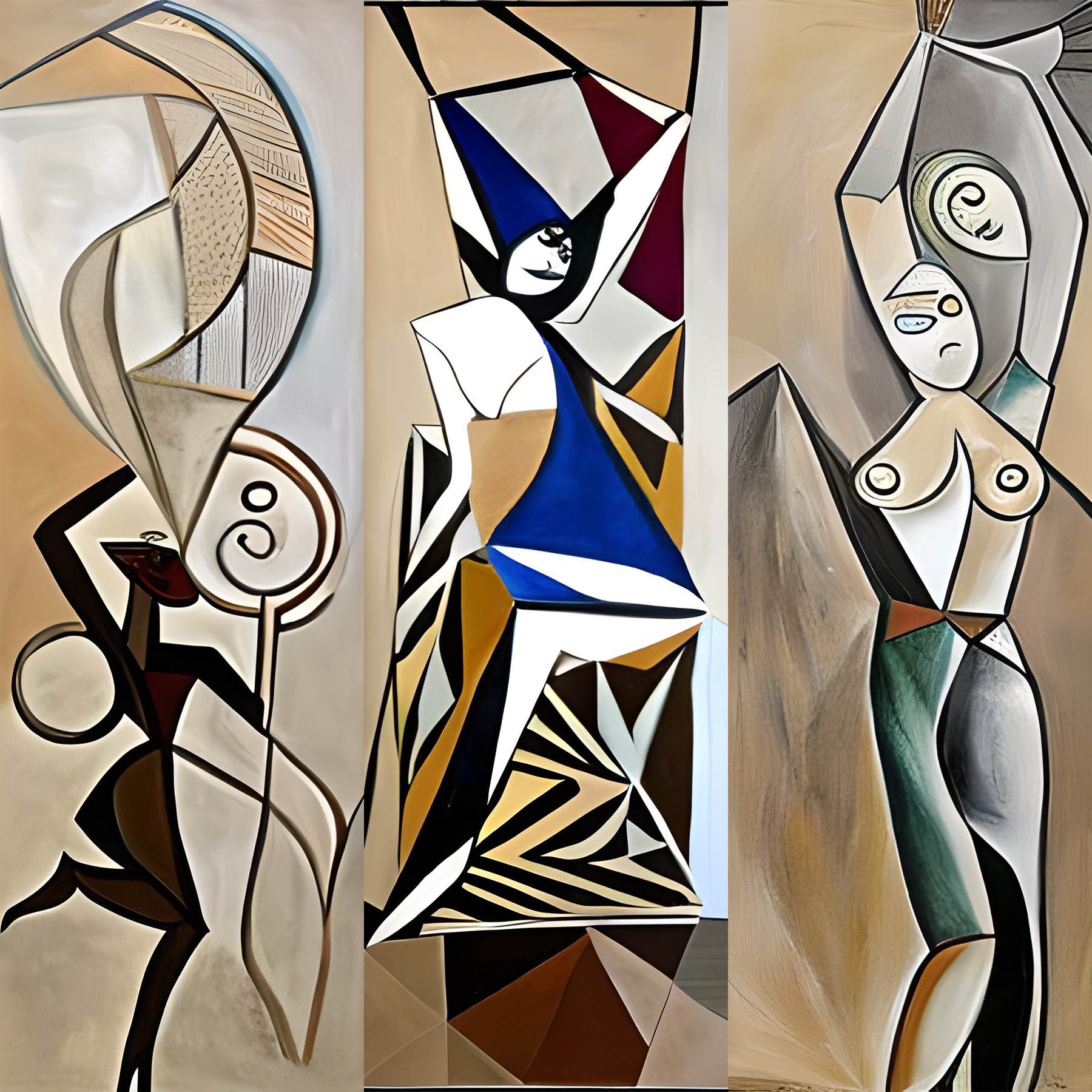Cubism Dancers #5 static token preview