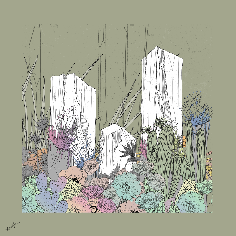 Garden of Lines #Rocks_Blooms #6 static token preview