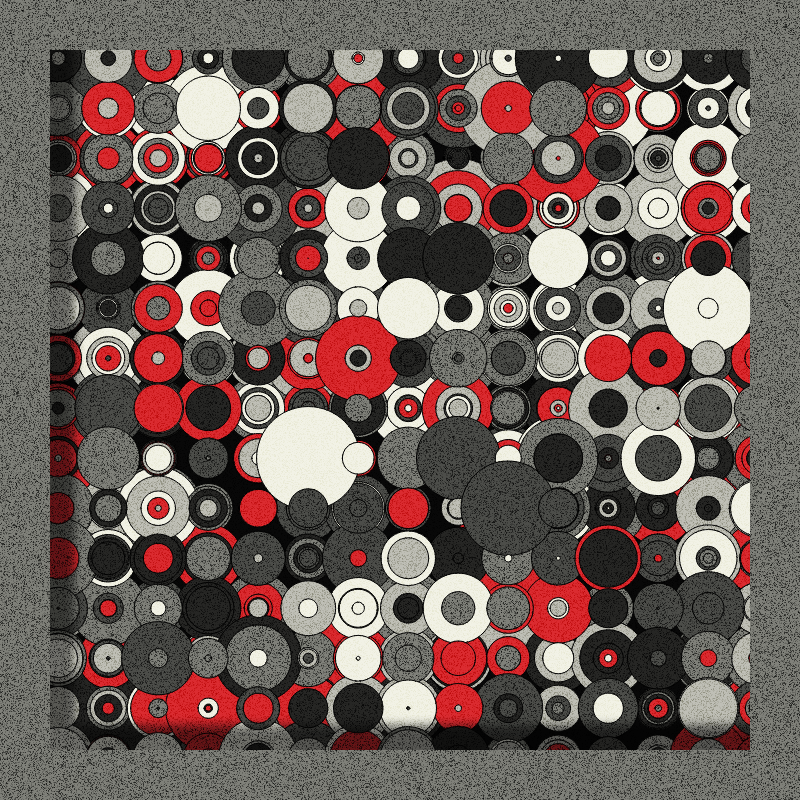 Red, Grey and Circles #9 static token preview