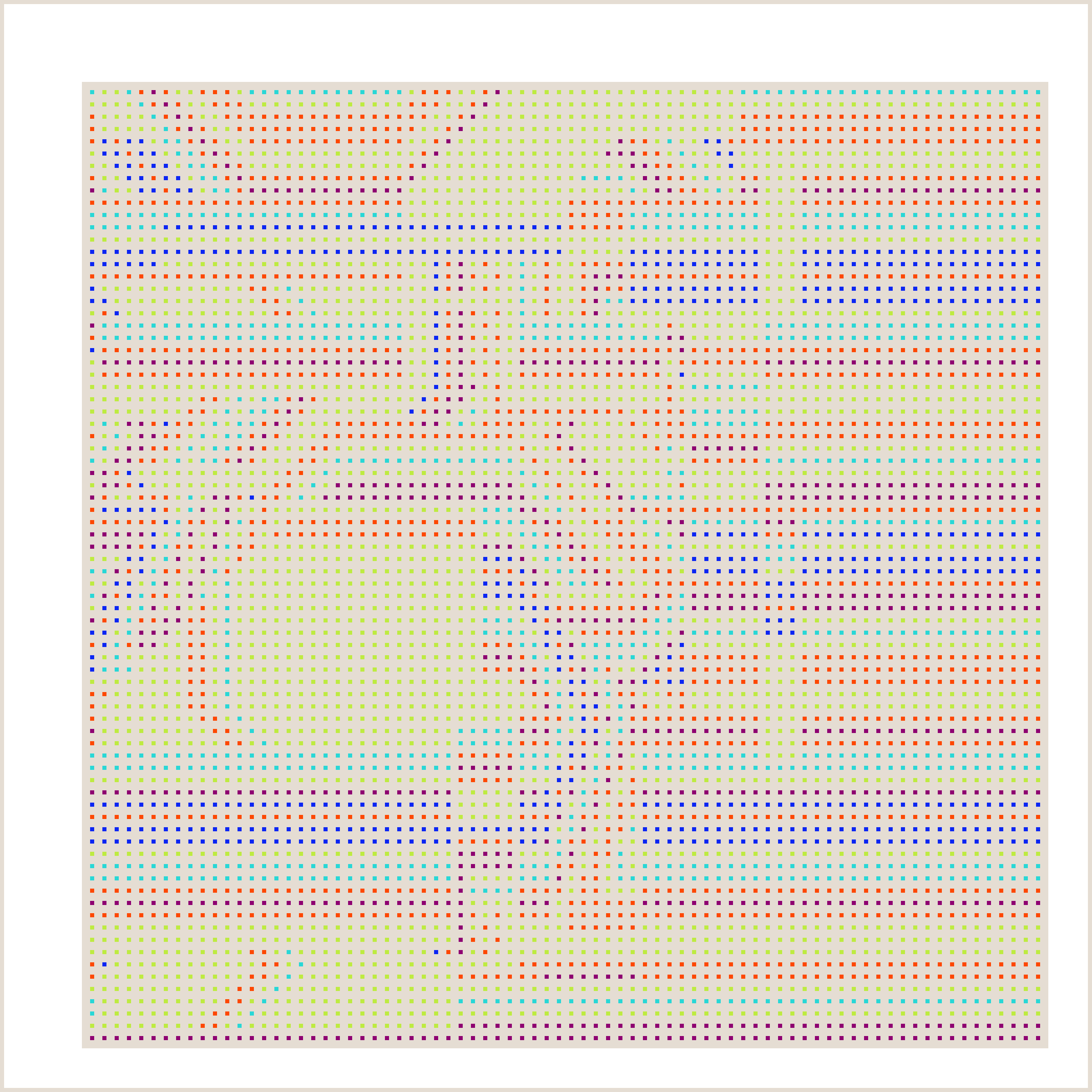 Beige Orbital Pixels #2 static token preview