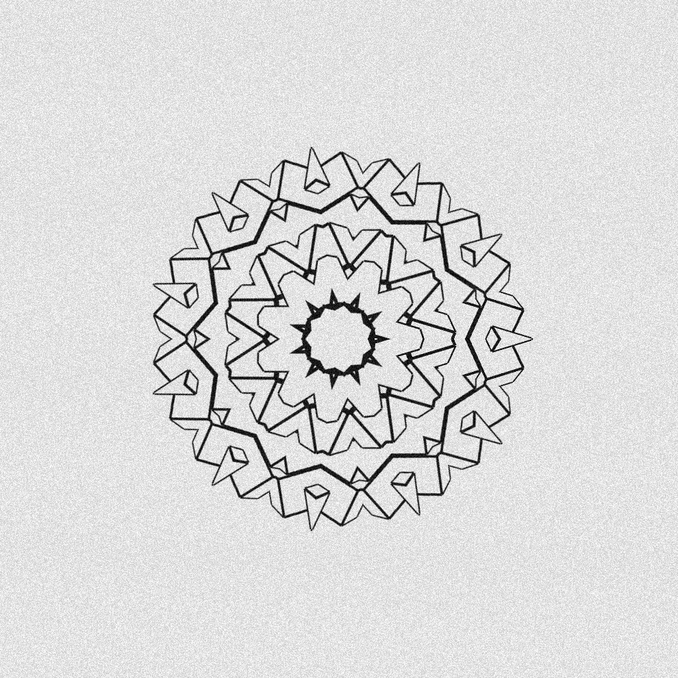 Monochrome Kaleido #21 static token preview