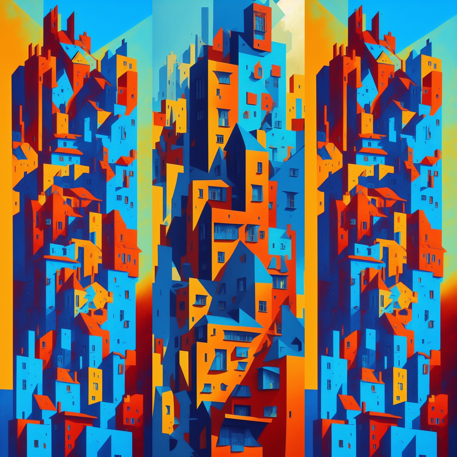 Cubism Buildings #3 static token preview