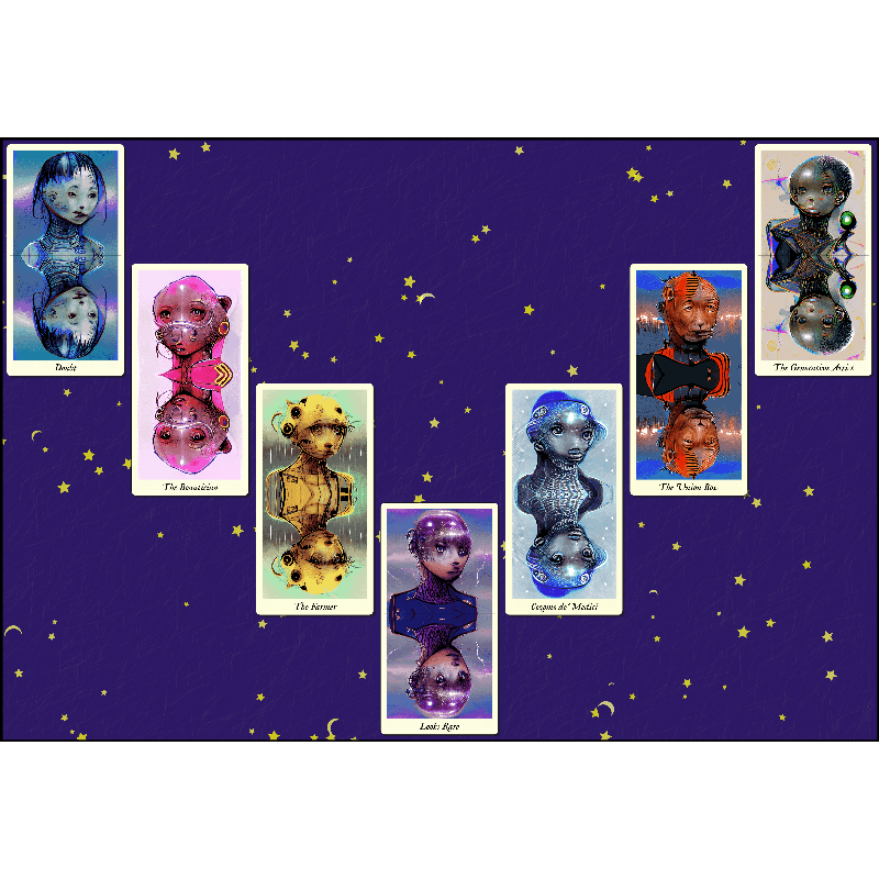 Reflexions - the fxhash tarot #19 static token preview