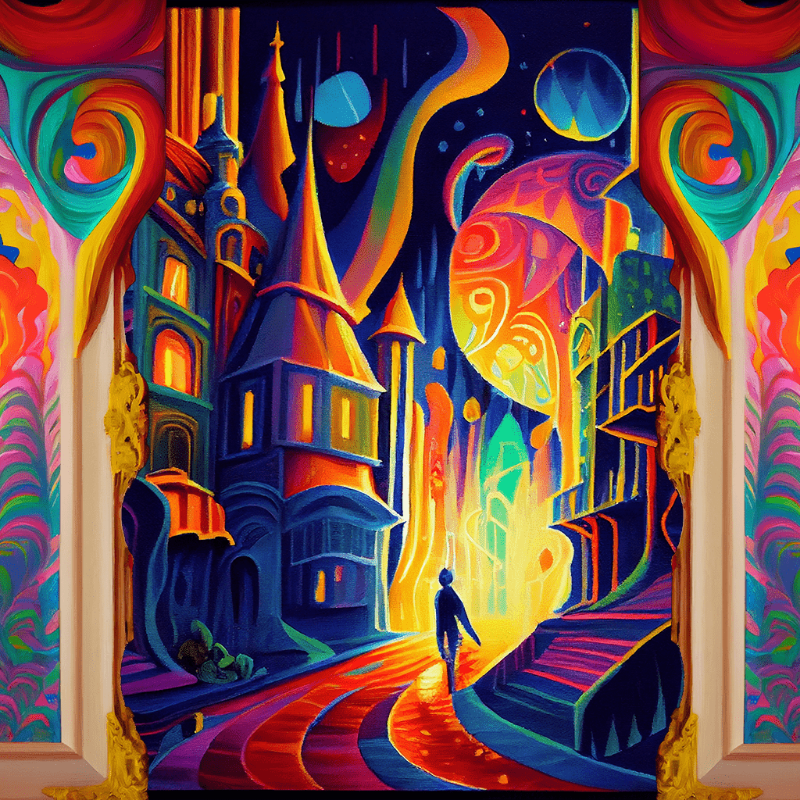 AI Psychedelic City #8 static token preview